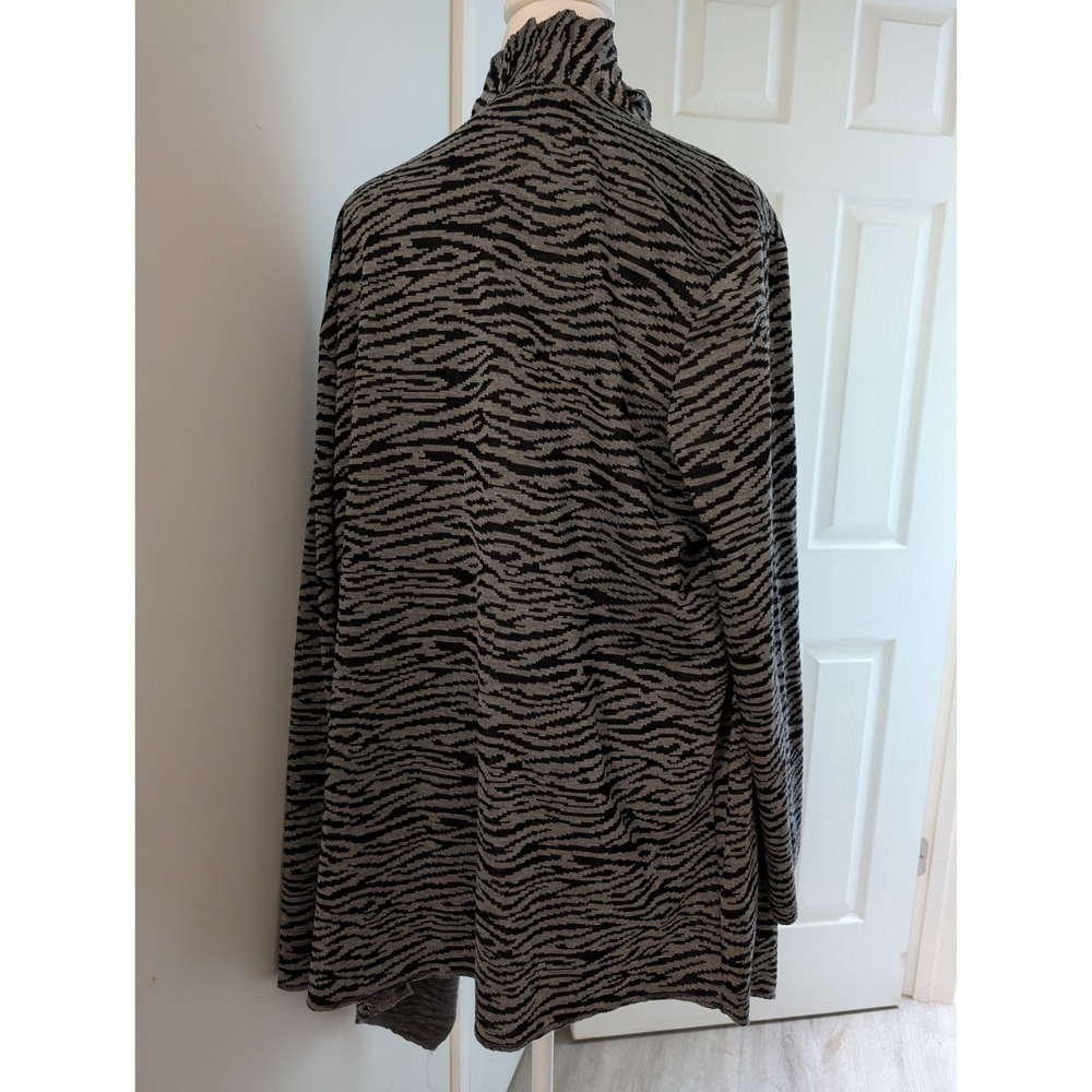 Fever London Zebra Animal Print Open Cardigan Ruffles 2XL - Picture 3 of 9